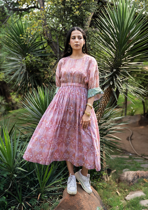 Pink Batik Midi