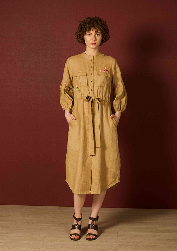 Khaki Safari Dress