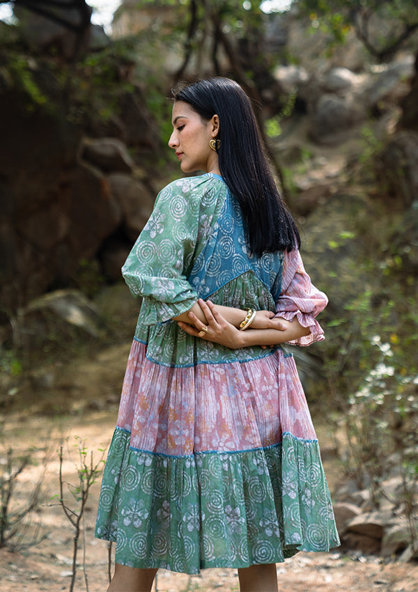 Batik Tier Dress