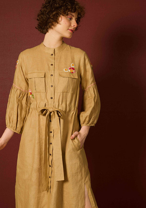 Khaki Safari Dress