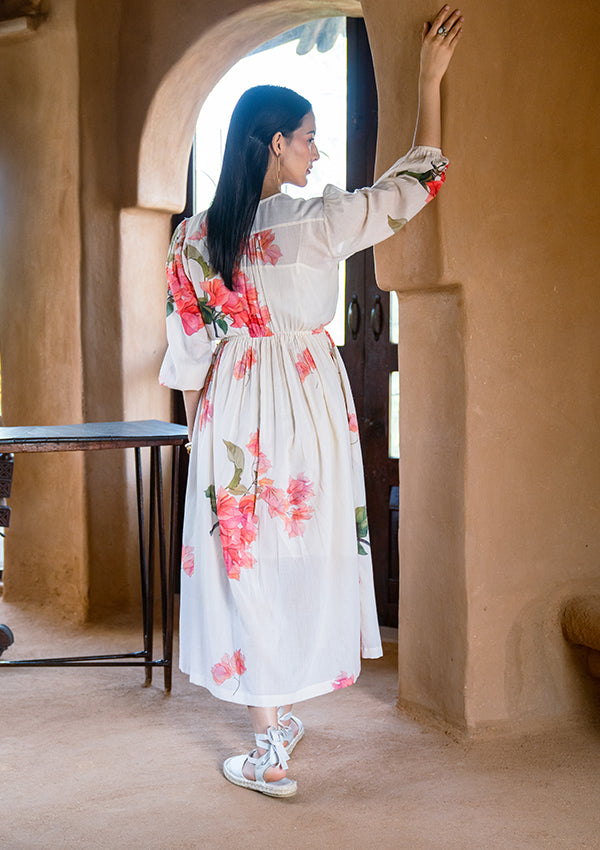 Bougainvillea Midi Dress