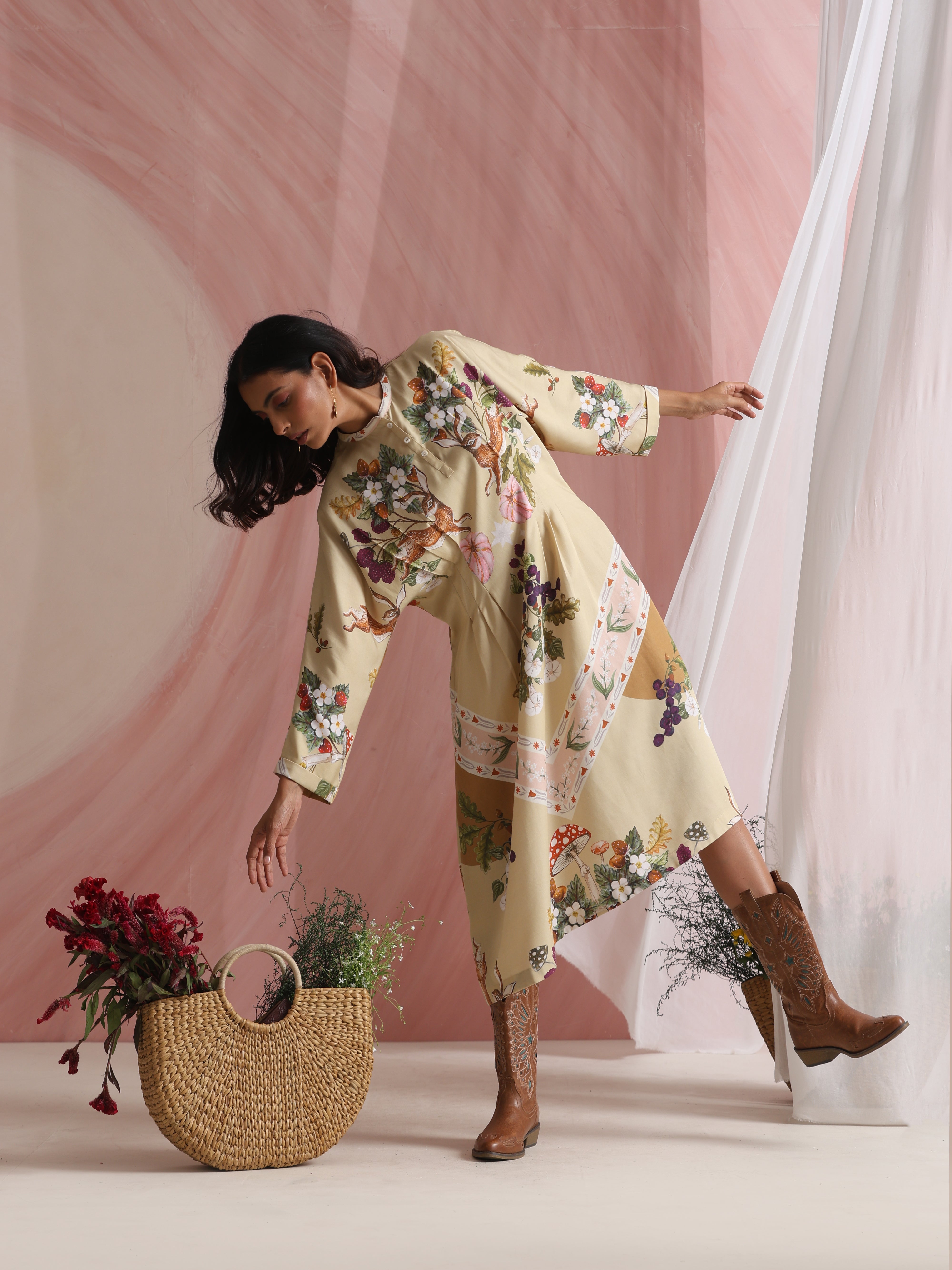 Twilight Pleat Dress