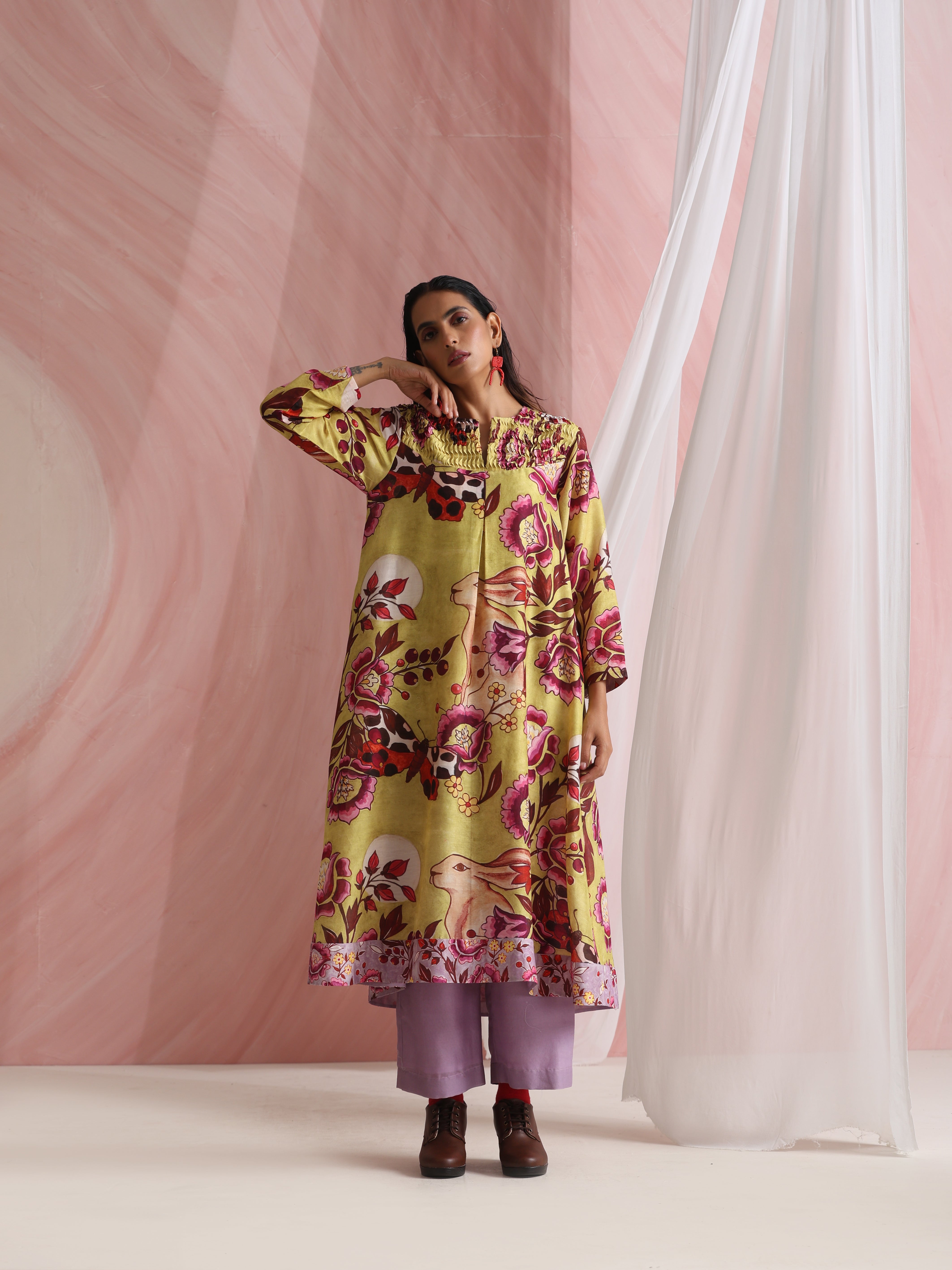 Cinder Chanderi Tunic Set of 2