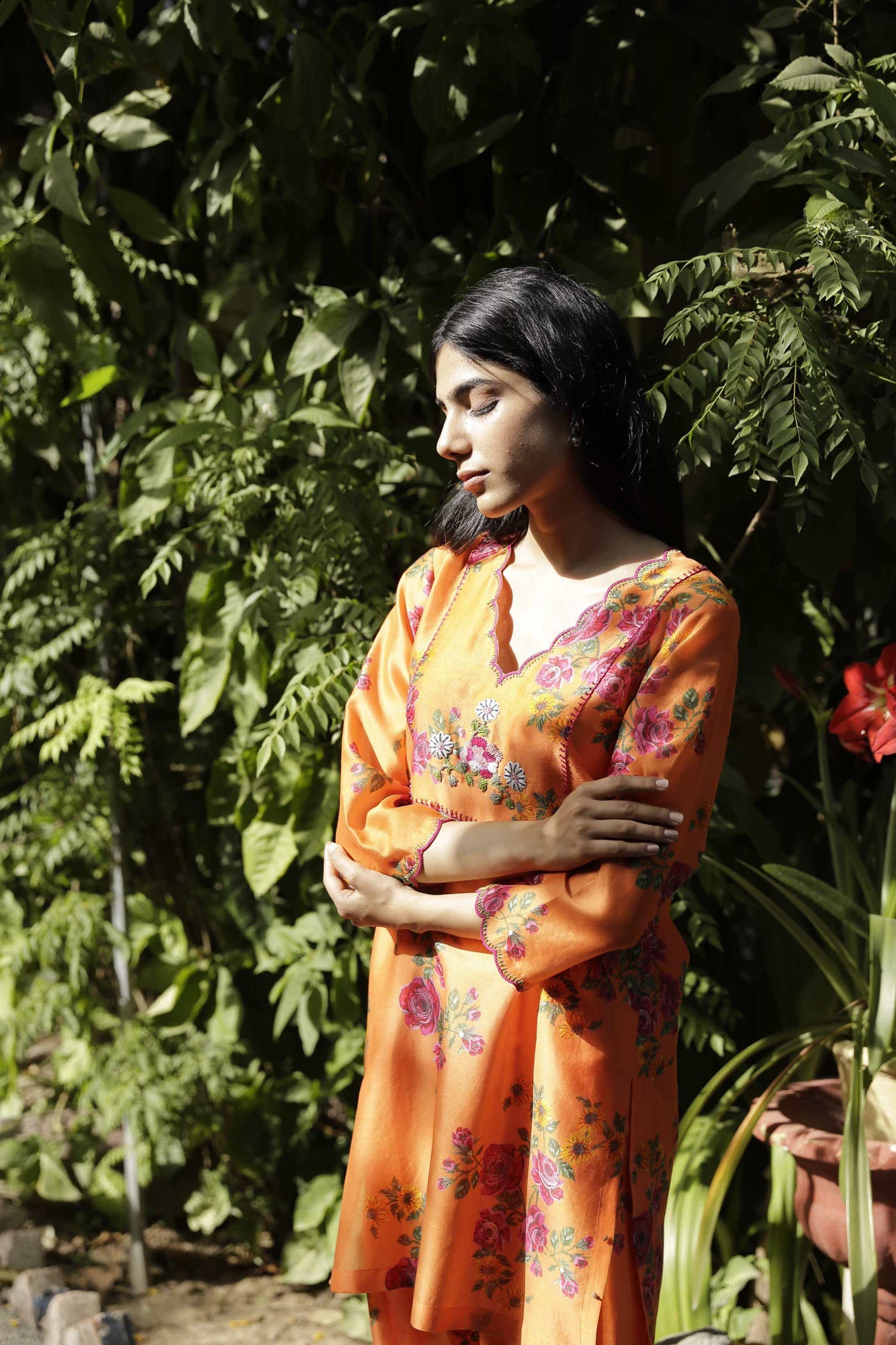 Tangerine Kurta
