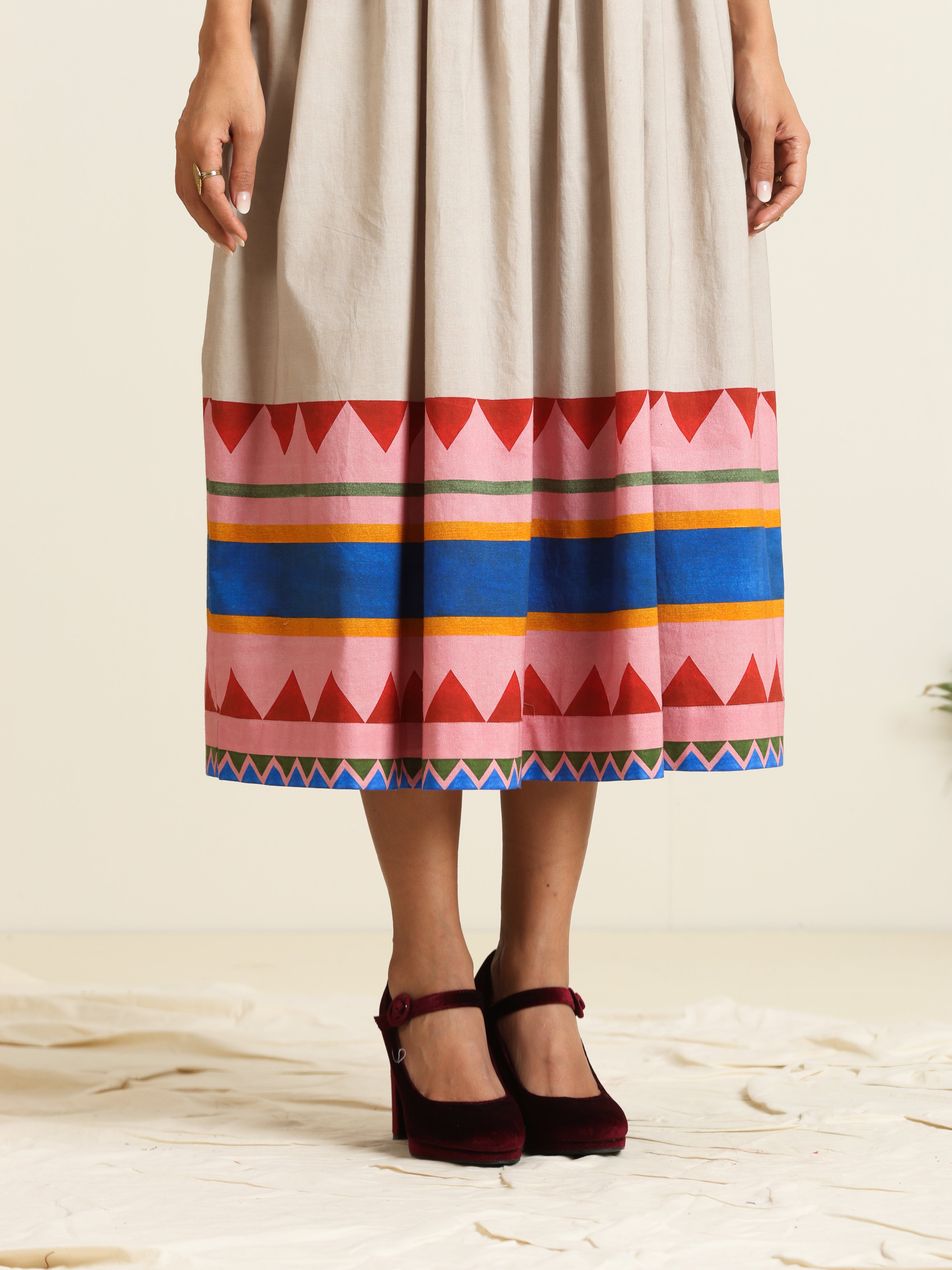 Ember Peasant Dress