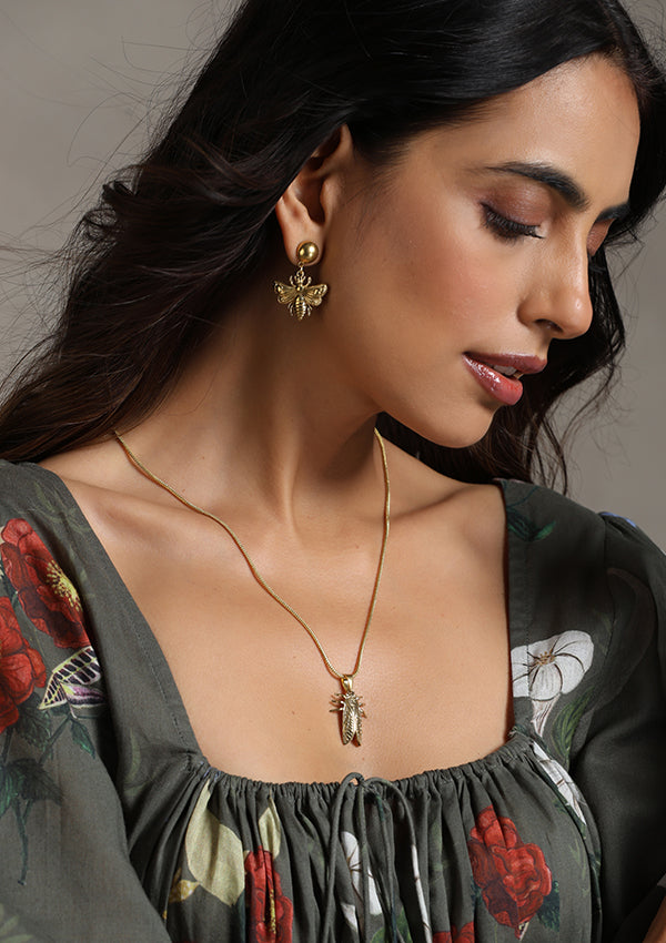 Brass Bug Neckpiece