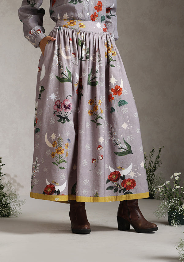 Botanical maxi skirt set