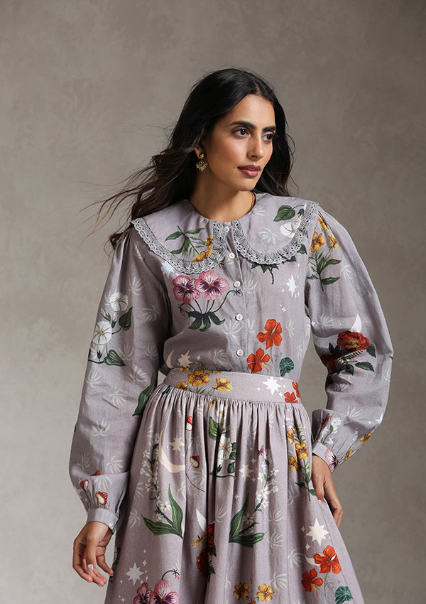 Lavender Botanical Shirt