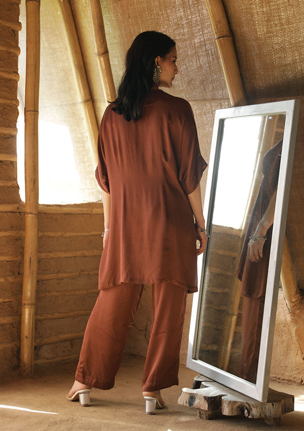 Terracotta Kaftan Co-ord Set