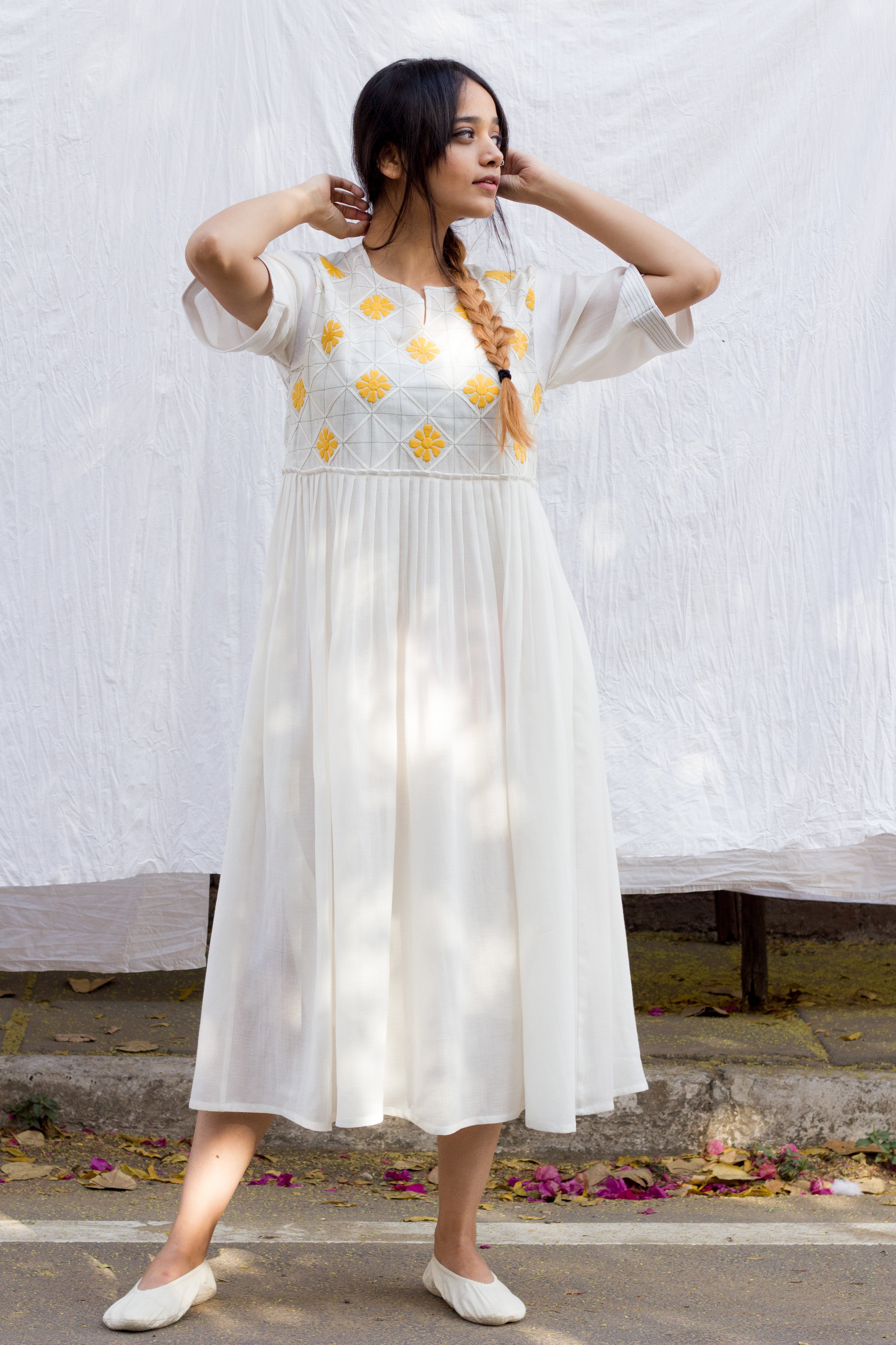 Yellow Mallow Dress - shopraiman