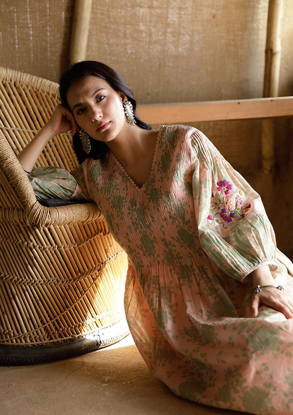 Terracotta Smock Dress