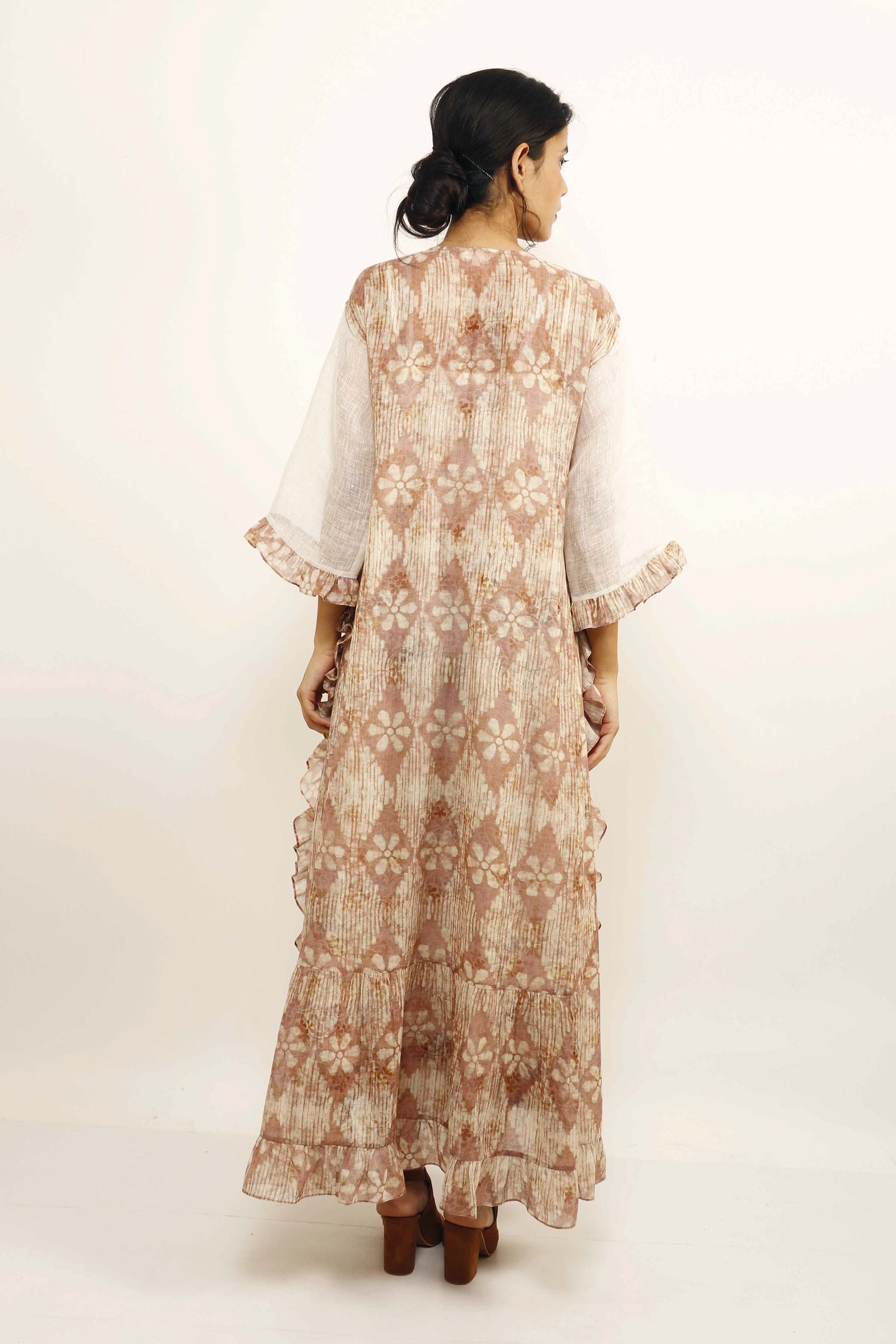 Simolina Gauze Frill Dress - shopraiman