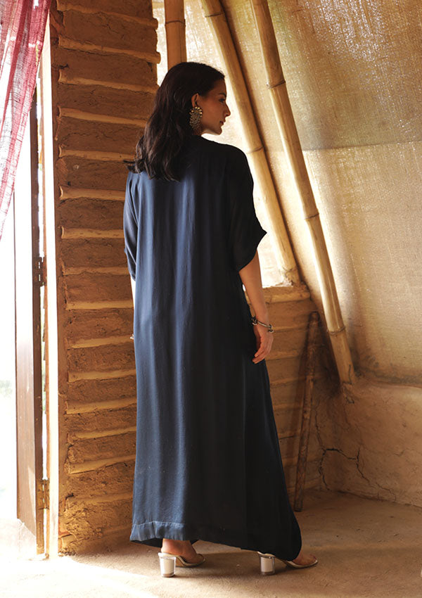 Navy Rosella Kaftan Dress