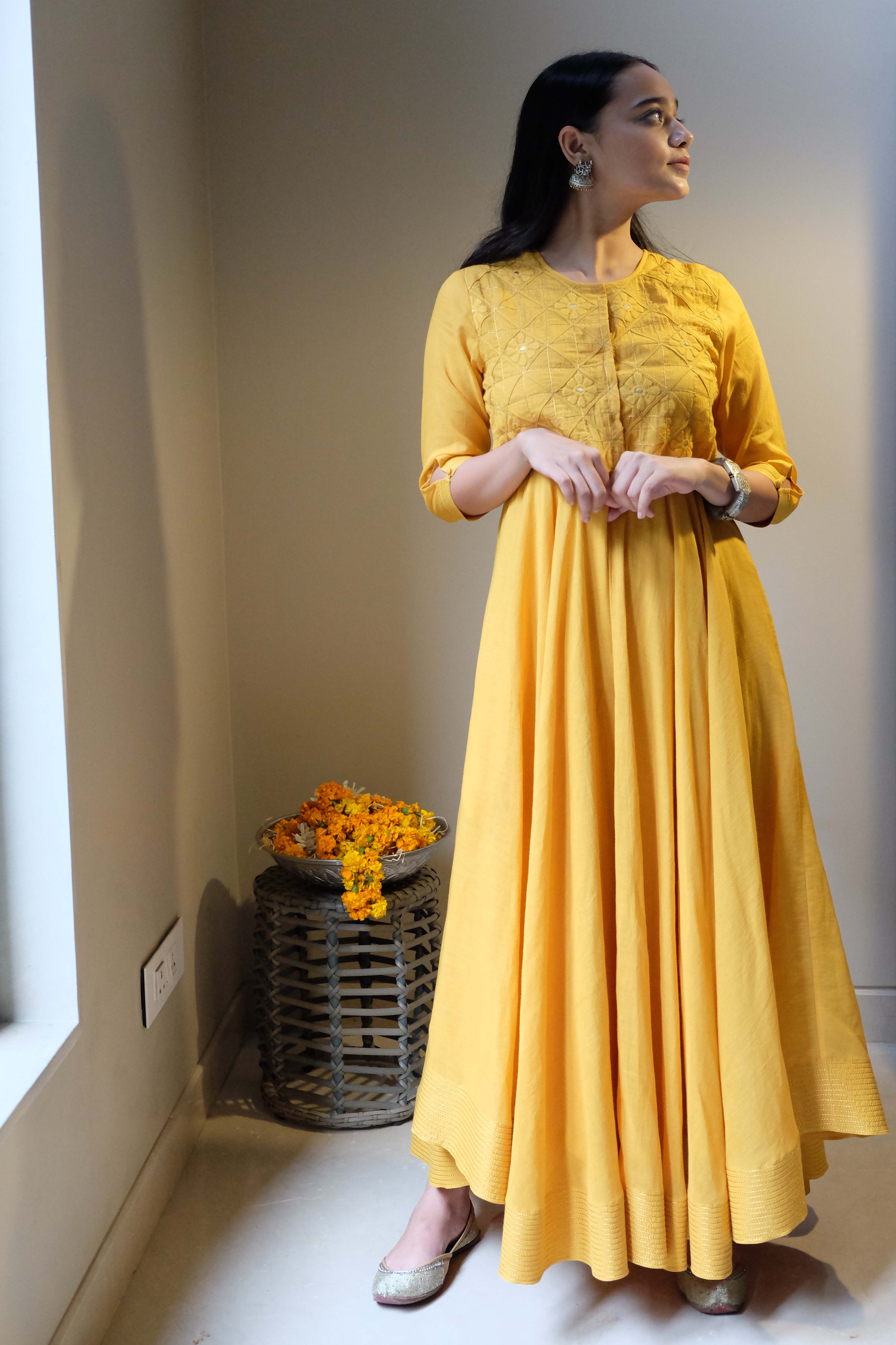 Haldi Waterlily Dress - shopraiman