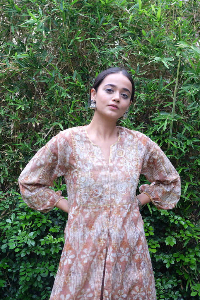 Batik Peasant Tunic - shopraiman