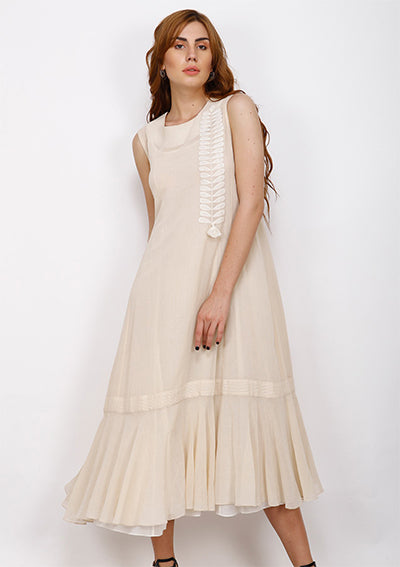 Blush Applique Frill Dress