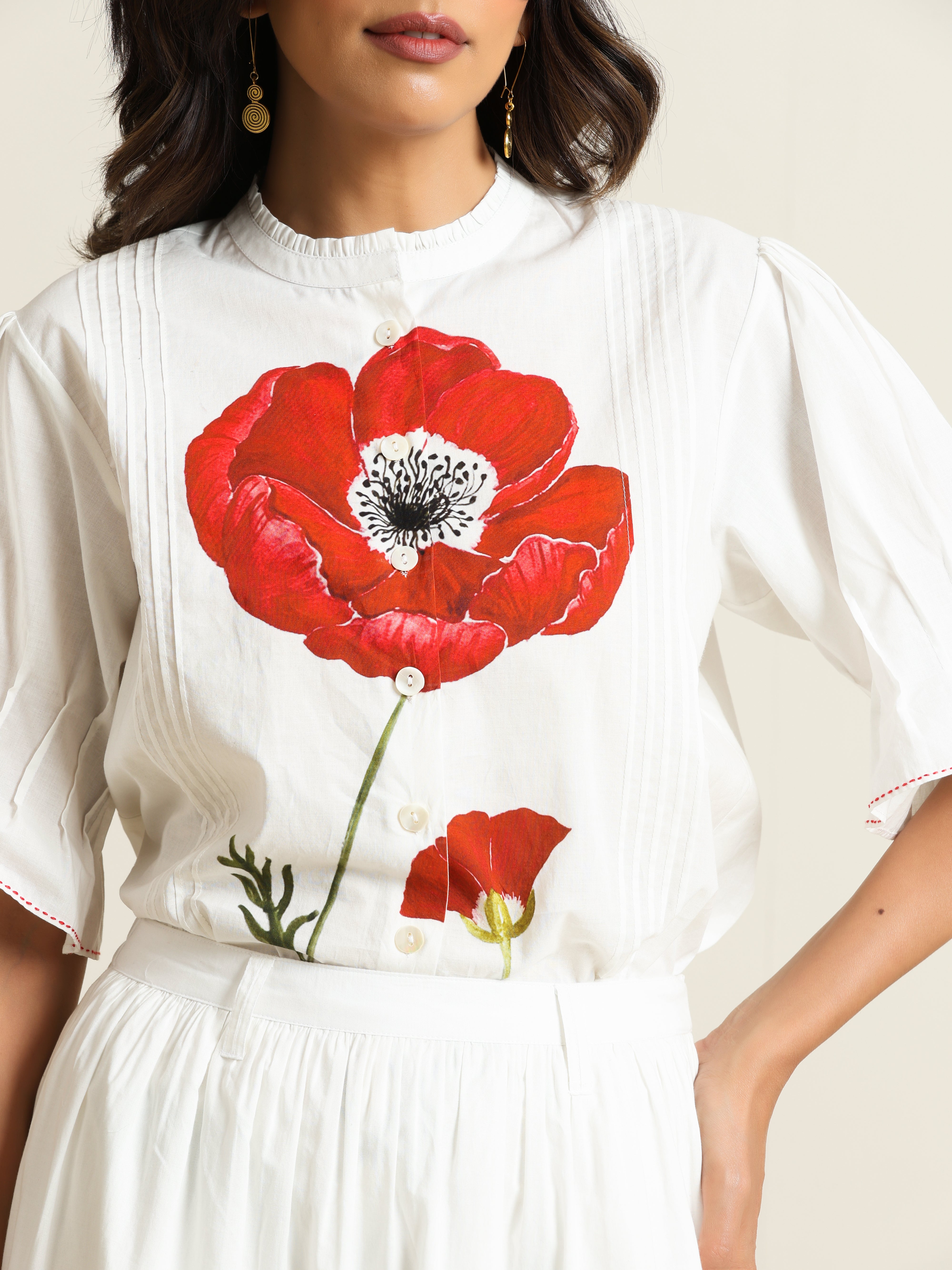 Poppy Shirt & Skirt Set