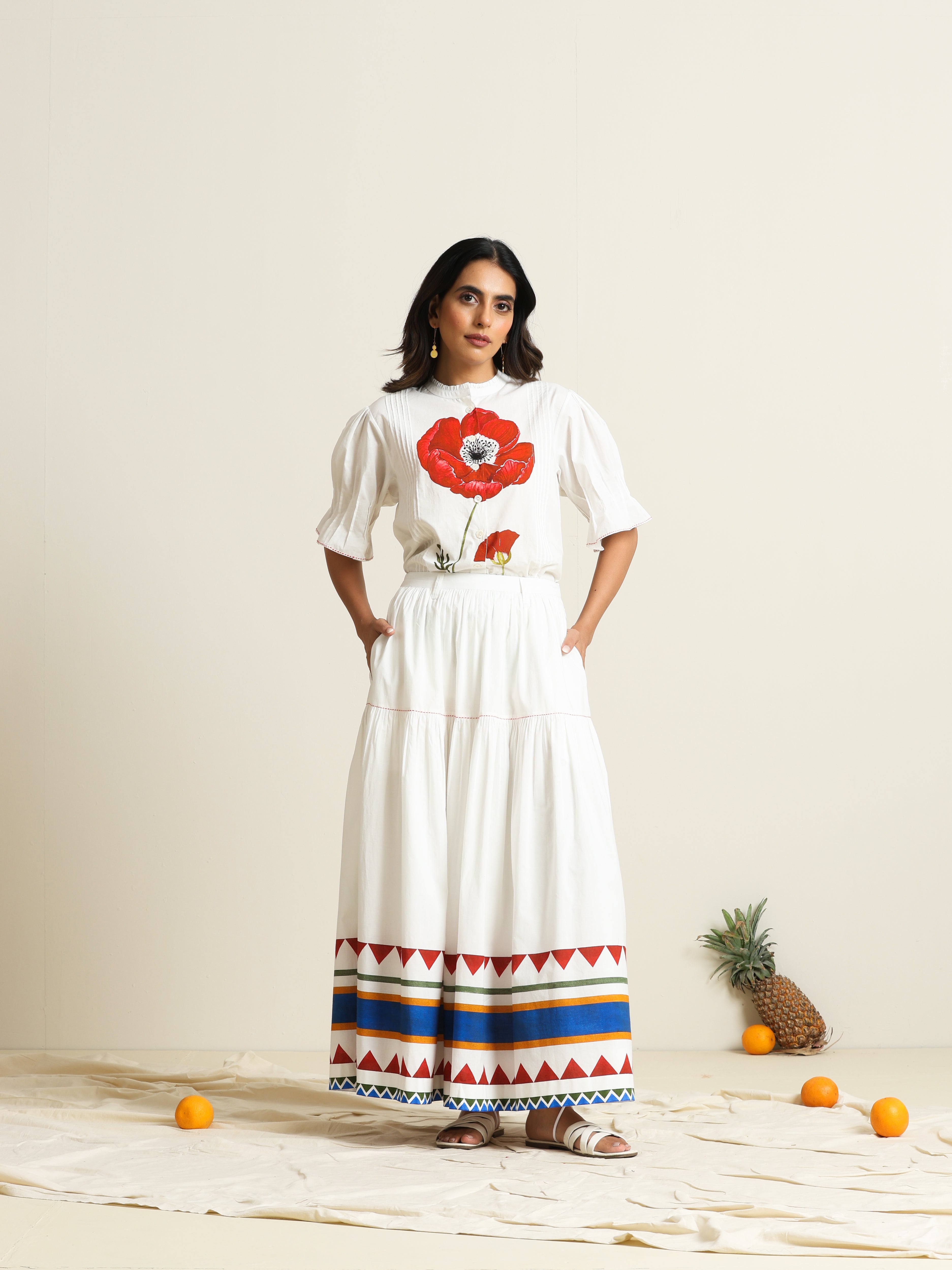 Poppy Shirt & Skirt Set