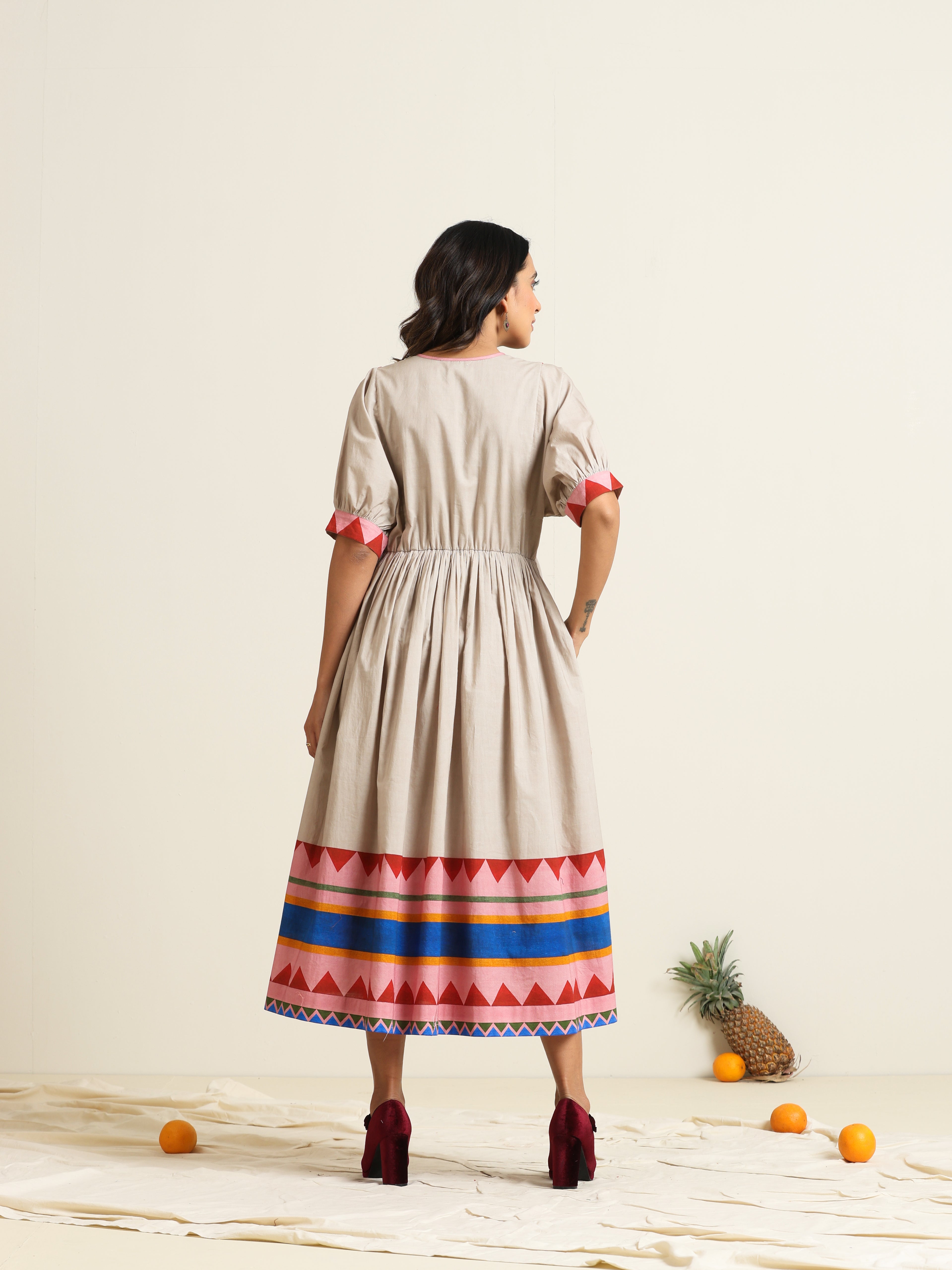Ember Peasant Dress