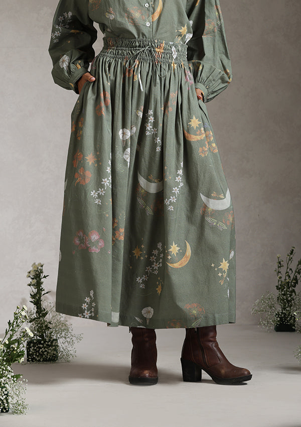 Sage Enchanted Garden Skirt