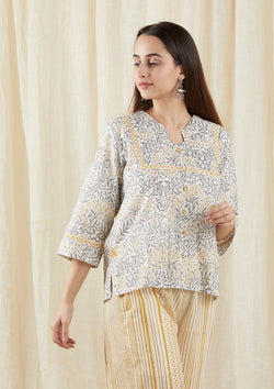 Grey Carnation Shirt