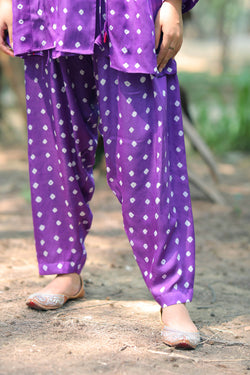 Violet Bandhej Salwar